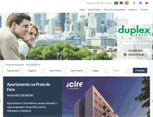 Tablet Screenshot of dupleximoveis.com.br